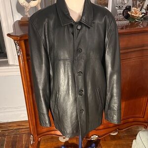 Men's Black Leather Jacket